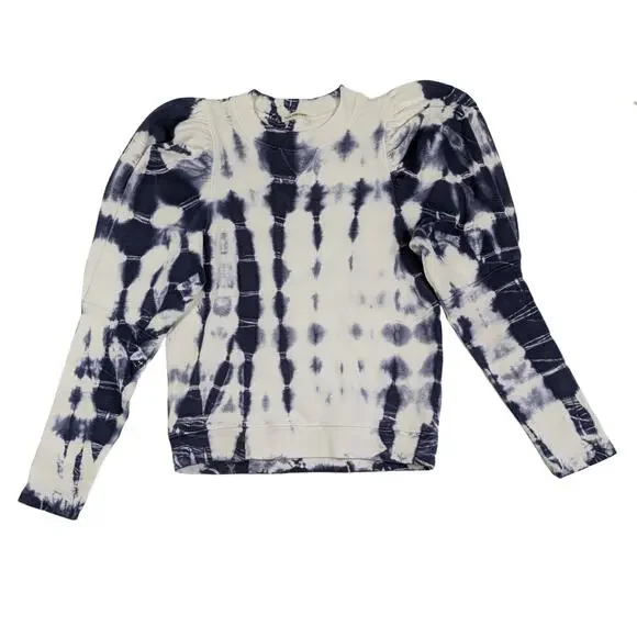 Ulla Johnson Philo Puff Sleeve Tie Dye Sweatshirt Size Large - Picture 1 of 8